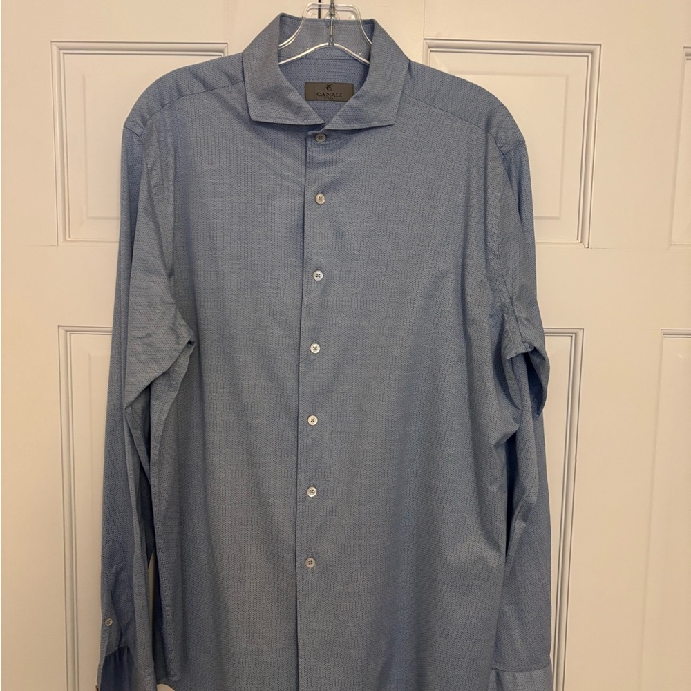 Canali Light Blue Dress Shirt